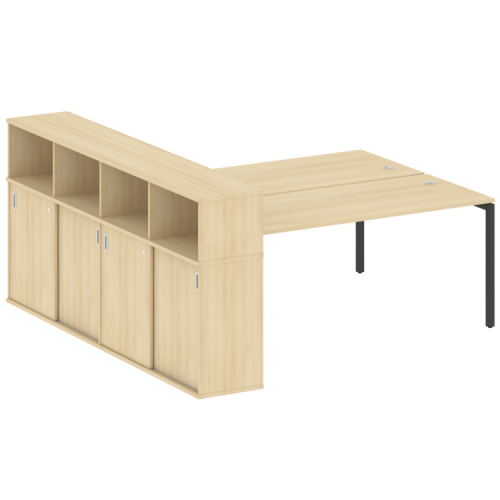 Бенч-система с шкафом-купе на П-обр. м/к Metal System Quattro 40БП.РС-СШК-4.5 фото 15 Бенч-система с шкафом-купе на П-обр. м/к Metal System Quattro 40БП.РС-СШК-4.5 фото 15