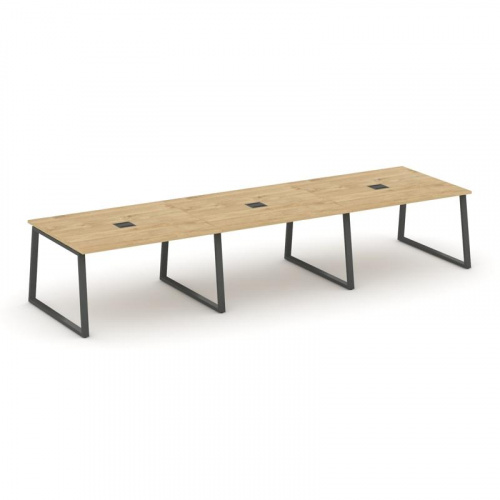 Style Project Стол переговорный SN-6T1.SPRG-052 Акация Лорка/Металл Антрацит/Заглушка Металл Антраци фото 4 Style Project Стол переговорный SN-6T1.SPRG-052 Акация Лорка/Металл Антрацит/Заглушка Металл Антраци фото 4