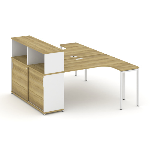 Бенч-система с опорным шкафом-купе с надставкой Concept CN.DSA-219 фото 11