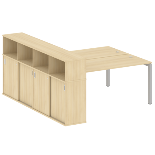 Бенч-система с шкафом-купе на П-обр. м/к Metal System Quattro 50БП.РС-СШК-4.4 фото 11 Бенч-система с шкафом-купе на П-обр. м/к Metal System Quattro 50БП.РС-СШК-4.4 фото 11