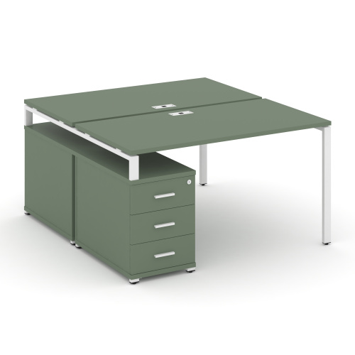 Бенч-система на 2 места с опорной тумбой Concept CN.DRS-302 Бенч-система на 2 места с опорной тумбой Concept CN.DRS-302