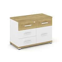 Тумба приставная с 2 ящиками Concept CN.TSP-010 W