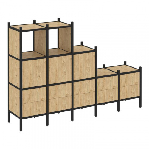 Стеллаж офисный прямой Loft VR.L-19 фото 7 Стеллаж офисный прямой Loft VR.L-19 фото 7