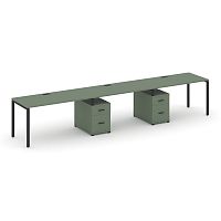 Бенч-система на 3 места с 2 опорными тумбами Concept CN.ORS-339