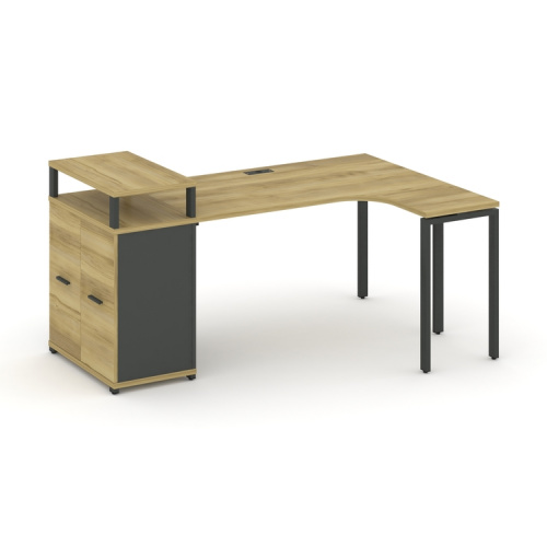Стол эргономичный с опорным распашным шкафом Concept CN.SA-212(R) Стол эргономичный с опорным распашным шкафом Concept CN.SA-212(R)
