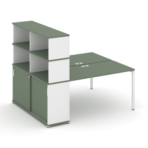 Бенч-система с опорным шкафом-купе с надставкой Concept CN.DRS-242 фото 5