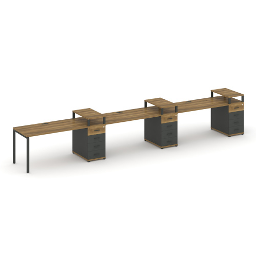 Бенч-система на 3 места с 3 опорными тумбами Concept CN.ORS-457 Бенч-система на 3 места с 3 опорными тумбами Concept CN.ORS-457