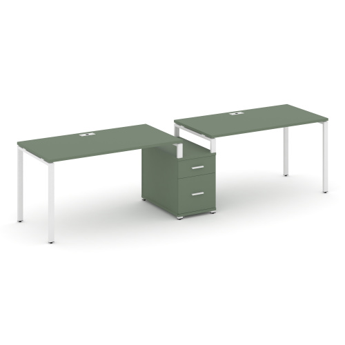 Бенч-система на 2 места с 1 опорной тумбой Concept CN.ORS-307