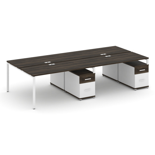 Бенч-система на 4 места с 2 опорными тумбами Concept CN.DRS-324 фото 10