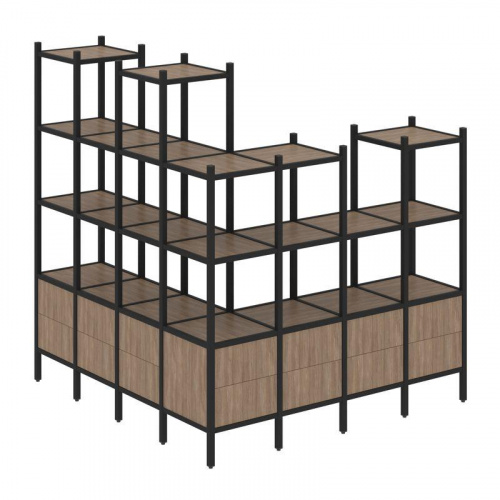 Стеллаж офисный угловой Loft VR.L-55 фото 10