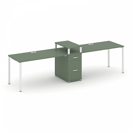 Бенч-система на 2 места с 1 опорной тумбой Concept CN.ORS-422