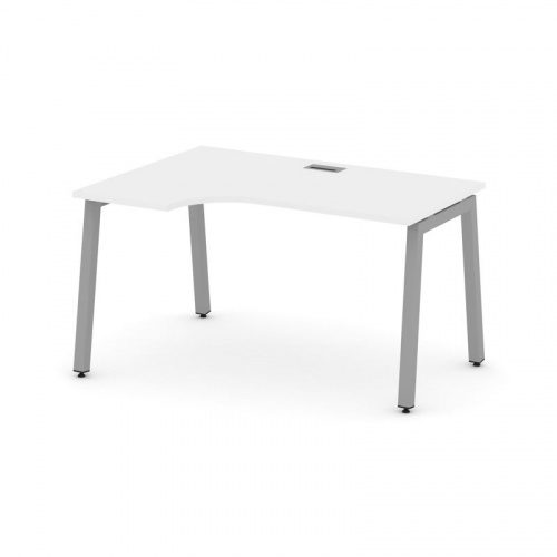 Style Project Стол рабочий эргоном. SN-5A.SPA-021(L) Дуб Табак/Металл Белый 1380*800/980*750 фото 3 Style Project Стол рабочий эргоном. SN-5A.SPA-021(L) Дуб Табак/Металл Белый 1380*800/980*750 фото 3