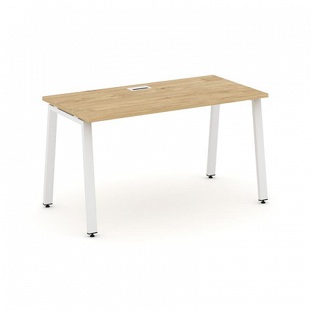 Style Project Стол письменный SN-6A.SP-015 Тиквуд Светлый/Металл Белый 1780*700*750