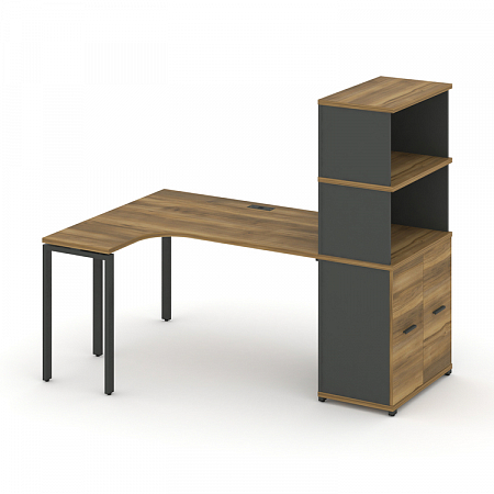 Стол эргономичный с опорным распашным шкафом Concept CN.SA-216(L)