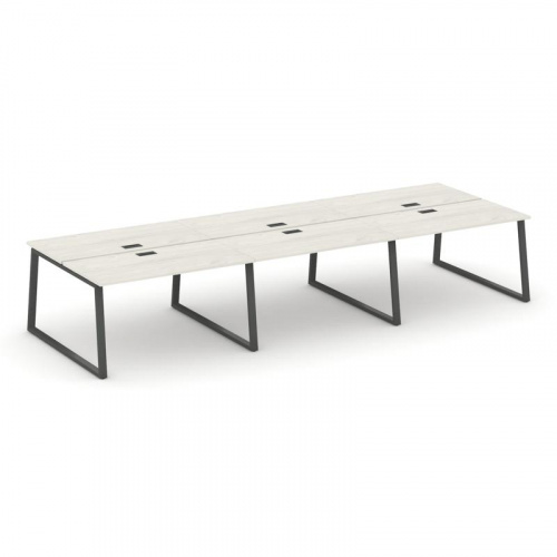 Style Project Рабочая станция 2-х сторон. SN-6T1.DRS-063 Акация Лорка/Металл Антрацит/Заглушка Пласт фото 24