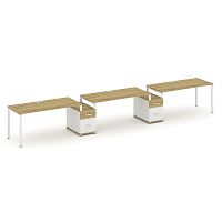 Бенч-система на 3 места с 2 опорными тумбами Concept CN.ORS-332