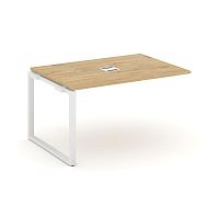 Style Project Проходной наб. элем. перег. стола SN-6O.NSPRG-001 Тиквуд Светлый/Металл Белый 980*980*