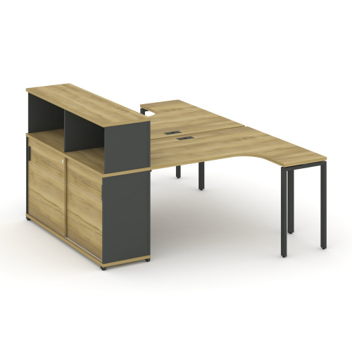 Бенч-система с опорным шкафом-купе с надставкой Concept CN.DSA-220 фото 4 Бенч-система с опорным шкафом-купе с надставкой Concept CN.DSA-220 фото 4