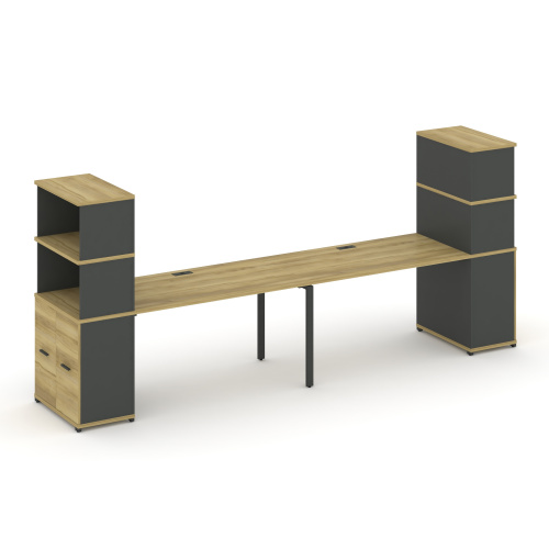 Бенч-система с опорными распашными шкафами Concept CN.ORS-230 фото 4 Бенч-система с опорными распашными шкафами Concept CN.ORS-230 фото 4