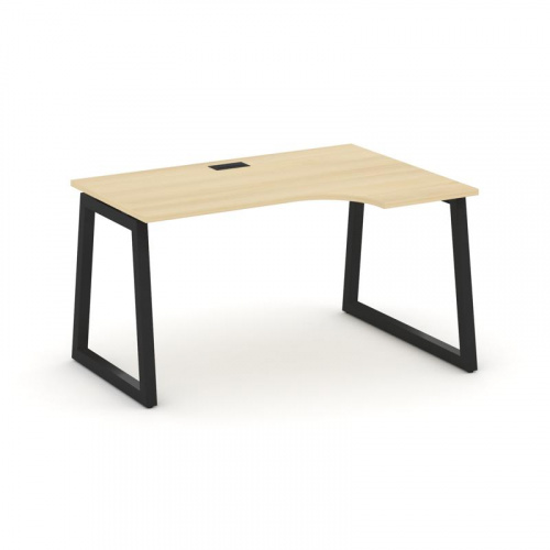 Style Project Стол рабочий эргоном. SN-5T1.SPA-001(R) Акация Лорка/Металл Антрацит/Заглушка Пластик фото 9 Style Project Стол рабочий эргоном. SN-5T1.SPA-001(R) Акация Лорка/Металл Антрацит/Заглушка Пластик фото 9