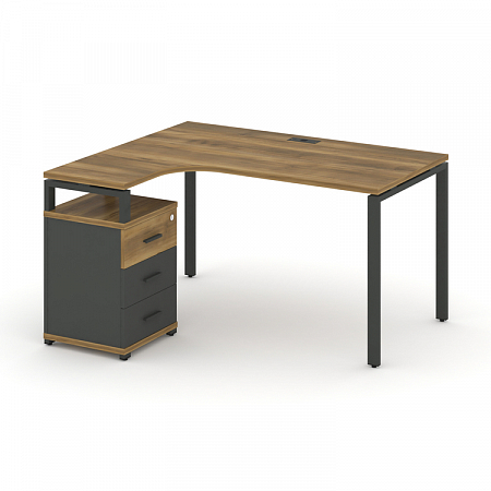 Стол эргономичный с опорной тумбой Concept CN.SA-307(L)