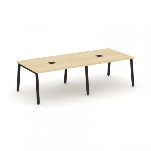 Style Project Стол переговорный SN-6A.SPRG-042 Дуб Наварра/Металл Белый 2360*1180*750 фото 13