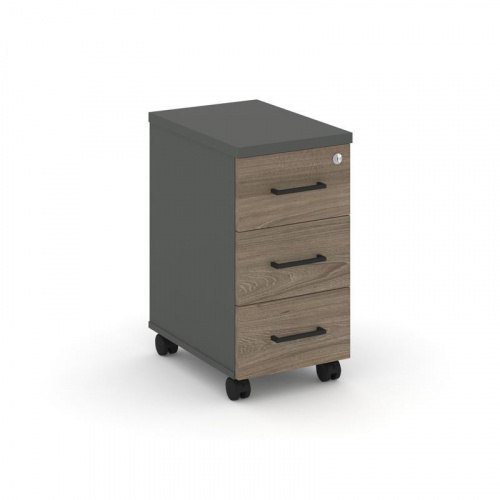 Style Project Тумба мобильная з/с ЛХДФ SN.TM-004 Акация Лорка/Черный Ручки 320*460*611 фото 12 Style Project Тумба мобильная з/с ЛХДФ SN.TM-004 Акация Лорка/Черный Ручки 320*460*611 фото 12