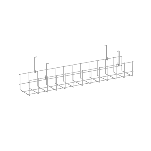 Кабель-канал сетчатый узкий KK-S-60U Металл Белый 605*131*154 фото 2
