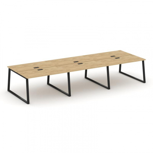 Style Project Рабочая станция 2-х сторон. SN-6T1.DRS-063 Акация Лорка/Металл Антрацит/Заглушка Пласт