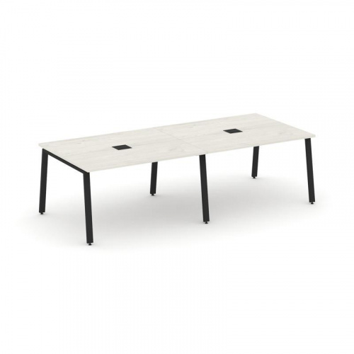 Style Project Стол переговорный SN-6A.SPRG-042 Дуб Наварра/Металл Белый 2360*1180*750 фото 14