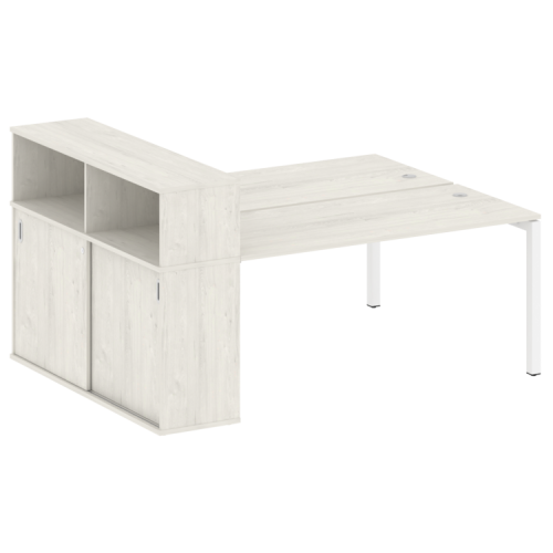 Бенч-система с шкафом-купе на П-обр. м/к Metal System Quattro 50БП.РС-СШК-2.4 фото 4 Бенч-система с шкафом-купе на П-обр. м/к Metal System Quattro 50БП.РС-СШК-2.4 фото 4