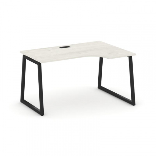 Style Project Стол рабочий эргоном. SN-4T1.SPA-002(R) Акация Лорка/Металл Антрацит/Заглушка Пластик фото 5 Style Project Стол рабочий эргоном. SN-4T1.SPA-002(R) Акация Лорка/Металл Антрацит/Заглушка Пластик фото 5