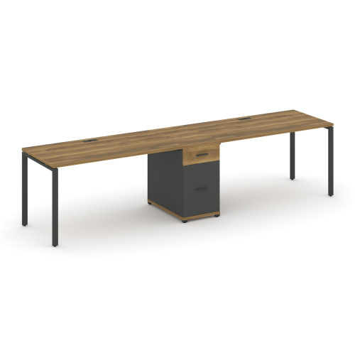 Бенч-система на 2 места с 1 опорной тумбой Concept CN.ORS-407