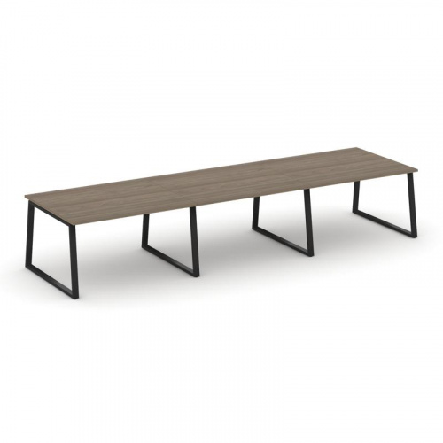 Style Project Стол переговорный SN-6T1.SPRG-054.3 Акация Лорка/Металл Антрацит 4740*1180*750 фото 4 Style Project Стол переговорный SN-6T1.SPRG-054.3 Акация Лорка/Металл Антрацит 4740*1180*750 фото 4