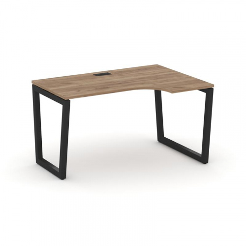 Style Project Стол рабочий эргоном. SN-5T2.SPA-021(R) Акация Лорка/Металл Антрацит/Заглушка Пластик фото 4 Style Project Стол рабочий эргоном. SN-5T2.SPA-021(R) Акация Лорка/Металл Антрацит/Заглушка Пластик фото 4