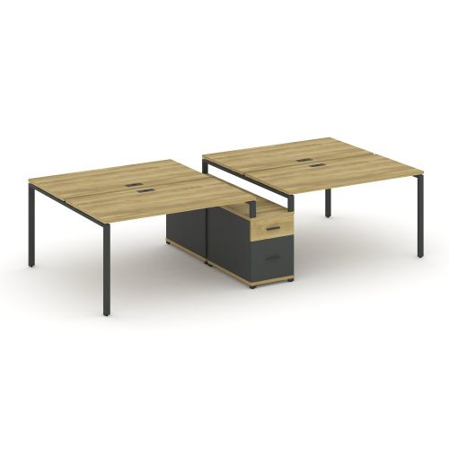 Бенч-система на 4 места с опорной тумбой Concept CN.DRS-314 фото 4 Бенч-система на 4 места с опорной тумбой Concept CN.DRS-314 фото 4