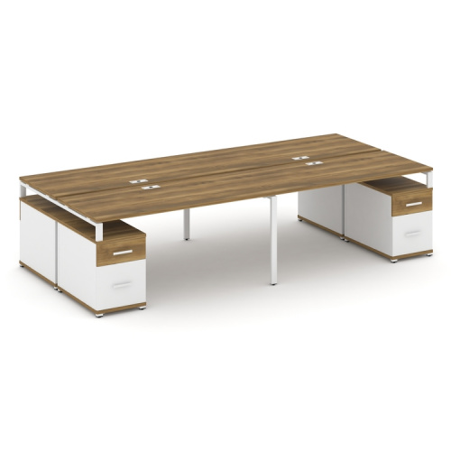 Бенч-система на 4 места с 2 опорными тумбами Concept CN.DRS-332 фото 8