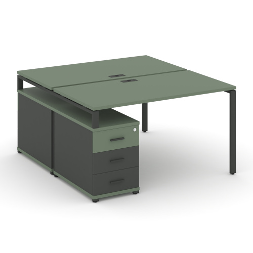 Бенч-система на 2 места с опорной тумбой Concept CN.DRS-302 фото 2 Бенч-система на 2 места с опорной тумбой Concept CN.DRS-302 фото 2