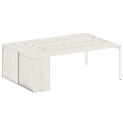 Бенч-система с шкафом-купе на П-обр. м/к Metal System Quattro 50БП.РС-СШК-1.5 фото 4 Бенч-система с шкафом-купе на П-обр. м/к Metal System Quattro 50БП.РС-СШК-1.5 фото 4