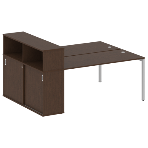 Бенч-система с шкафом-купе на П-обр. м/к Metal System Quattro 40БП.РС-СШК-2.4 фото 11