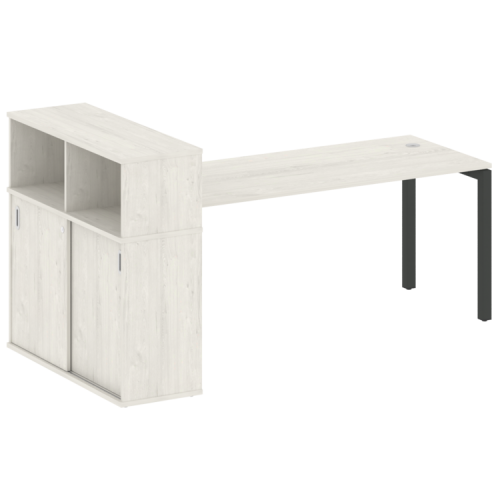 Стол офисный с шкафом-купе на П-обр. м/к Metal System Quattro 50БП.РС-СШК-3.5 фото 5 Стол офисный с шкафом-купе на П-обр. м/к Metal System Quattro 50БП.РС-СШК-3.5 фото 5