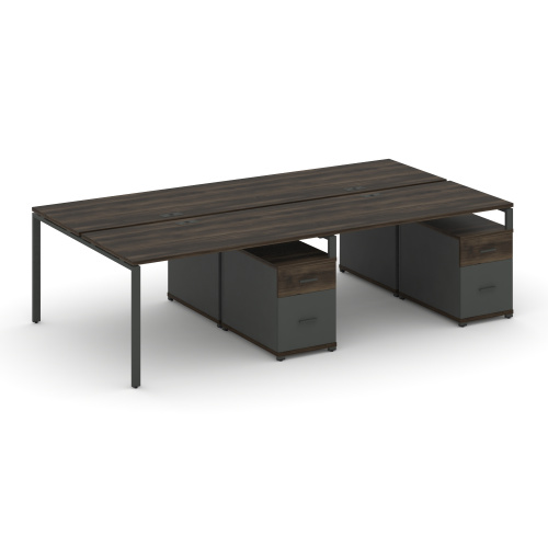 Бенч-система на 4 места с 2 опорными тумбами Concept CN.DRS-323 фото 3