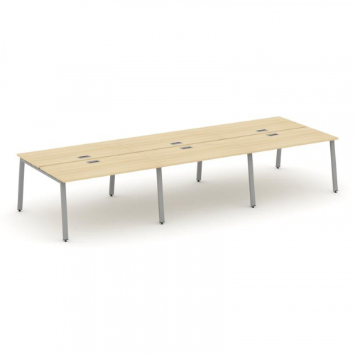 Style Project Рабочая станция 2-х сторон. SN-6A.DRS-061 Дуб Наварра/Металл Белый 2940*1232*750 фото 14