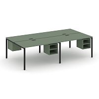 Бенч-система на 4 места с подвесными тумбами Concept CN.DRS-127