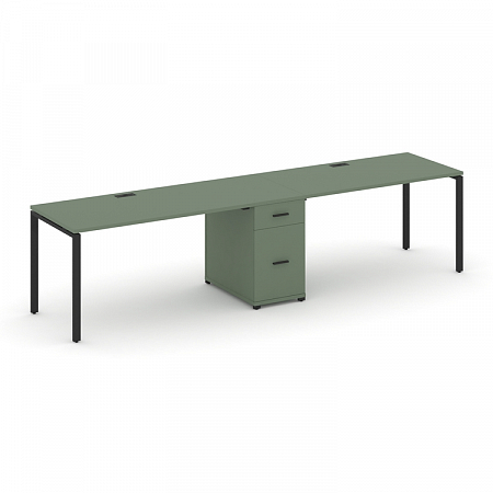 Бенч-система на 2 места с 1 опорной тумбой Concept CN.ORS-407