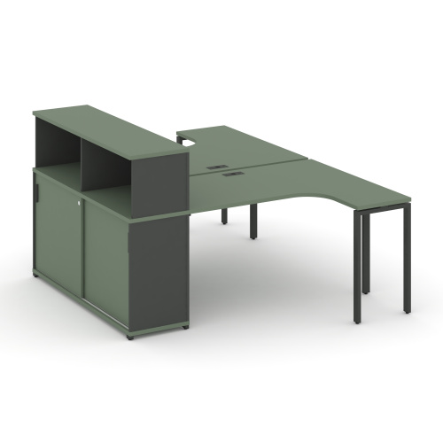 Бенч-система с опорным шкафом-купе с надставкой Concept CN.DSA-220 фото 2 Бенч-система с опорным шкафом-купе с надставкой Concept CN.DSA-220 фото 2