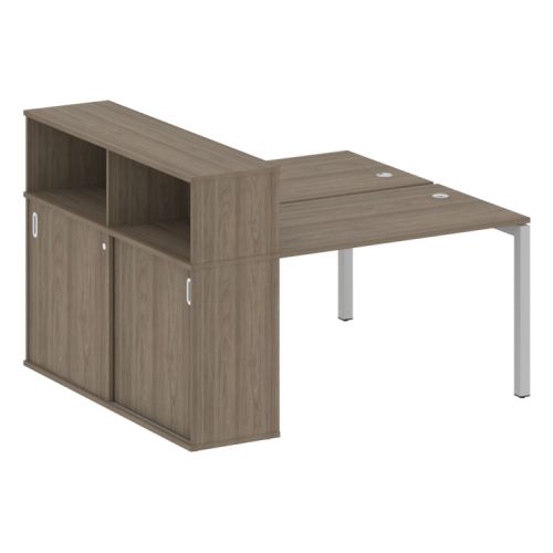 Бенч-система с шкафом-купе на П-обр. м/к Metal System Quattro 50БП.РС-СШК-2.2 фото 2 Бенч-система с шкафом-купе на П-обр. м/к Metal System Quattro 50БП.РС-СШК-2.2 фото 2