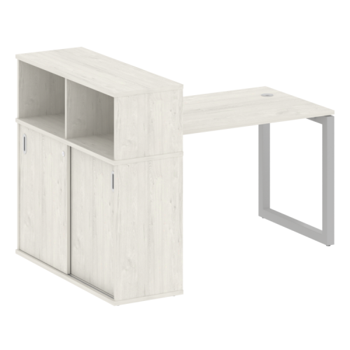 Стол офисный с шкафом-купе на О-обр. м/к Metal System Quattro 50БО.РС-СШК-3.2 фото 12 Стол офисный с шкафом-купе на О-обр. м/к Metal System Quattro 50БО.РС-СШК-3.2 фото 12