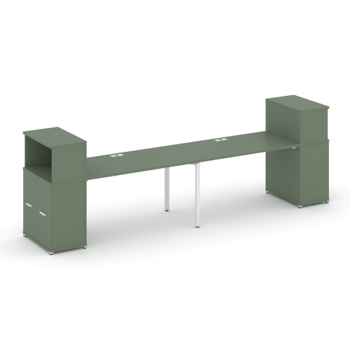 Бенч-система с опорными распашными шкафами Concept CN.ORS-227 Бенч-система с опорными распашными шкафами Concept CN.ORS-227