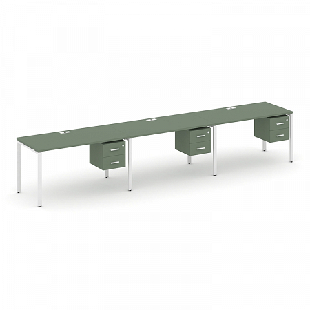 Бенч-система на 3 места с подвесными тумбами Concept CN.ORS-135